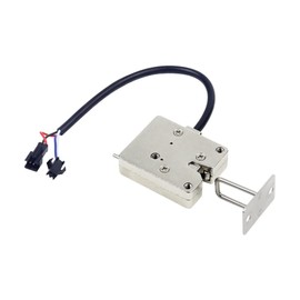 Electric Rotary Latch, Electromagnetic Control Lockers Solenoid Lock, Cabinet Drawer Latch DC 12V, Zinc Alloy Mini Electric Bolt Lock for Small Cabinet Door