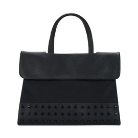 KWANI Black Studs Ladies Women's Tote Bag Shoulder Bag for Travel Daily Bags (Small)