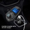 Nulaxy Bluetooth Car FM Transmitter Audio Adapter Receiver Wireless Handsfree