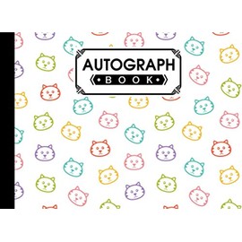 Autograph Book: Cats Cover | Autograph Book for Adults & Kids, 150 Blank Pages, Starlight Design, Keepsake, Memory Book, Size 8.25" x 6"