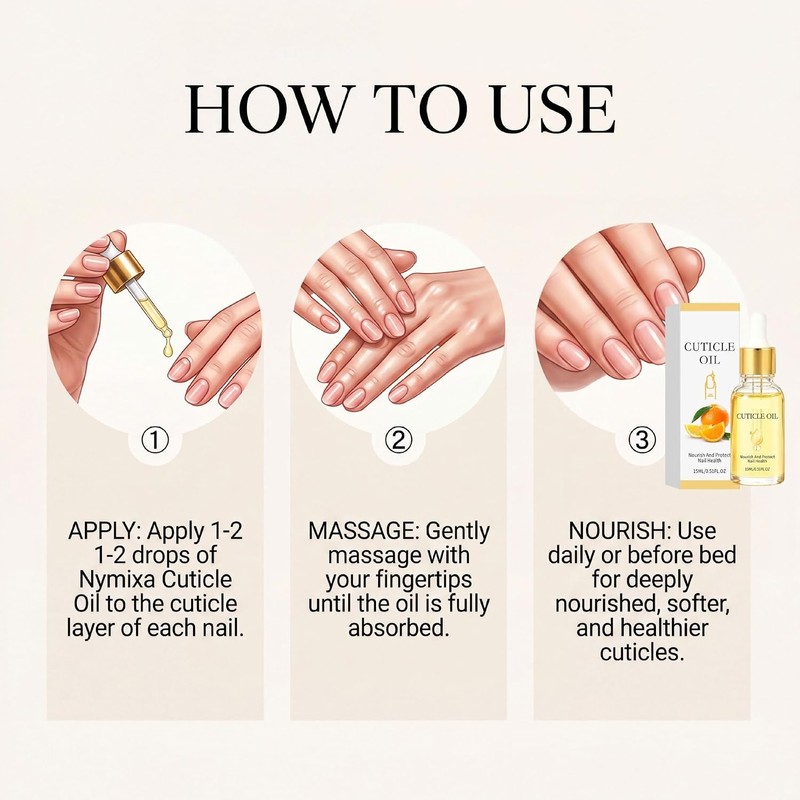 Aceite para cutículas de uñas con jojoba y vitamina E,
