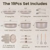 Chef Power Ceramic Nonstick Pots and Pans Set 19 Piece