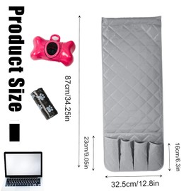 Sofa Remote Control Holder Armchair Caddy - Non-Slip Couch Armrest Organizer with Multiple Pockets - Durable, Easy to Install - Ideal for TV Remotes, Magazines, Phones, and Accessories - Perfect Home