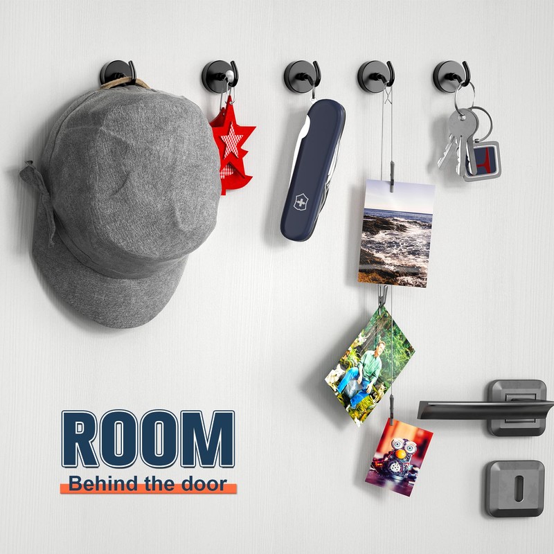 FINDMAG 20 Pack Magnetic Hooks, 50lbs Strong Magnetic Hooks Heavy