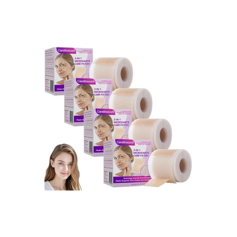 3/4PCS 3-in-1 Microdarts Anti-Aging Patch-(1.6"X 60" Roll-1.5M), 2026 New Professional