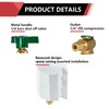 EFIELD Pex Ice Maker Outlet Box, 1/2-Inch Pex F1960 Expansion