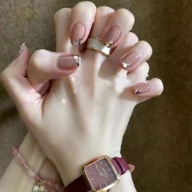 Magrace Handmade Press on Nails Medium Blue Fake Nails Long Coffin Stick on Nails for Womrn Gel UV Finish Handmade Nail Art with Design 10 pcs