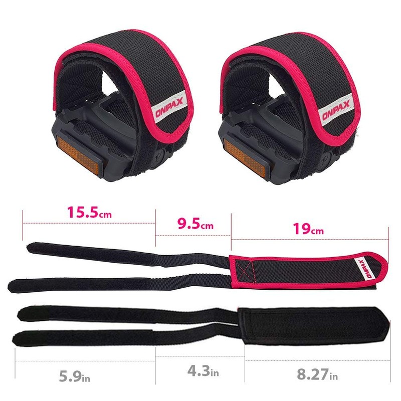 ONIPAX 1 Pair Bike Pedal Strap Toe Clips Straps Tape
