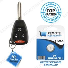 RemoteSuperMarket For 2007 - 2011 Dodge Ram Durango Dakota Key 4B Remote Start - KOBDT04A