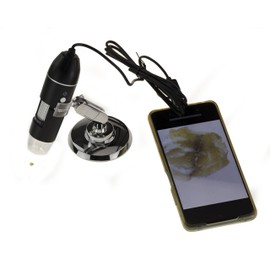 KALEA-INFORMATIQUE Digital Microscope for PC Mac or Smartphone 1x to 1600x Magnification with Lighting and Photo and Video Recording
