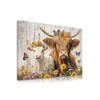 Yidepot Highland Cow Canvas Wall Art: Sunflowers Farmhouse Artwork, Sheap