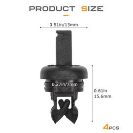 Flaconi 4PCS Car Trunk Rack Clamp,Car Trunk Rack Clamp,Rear Parcel Shelf Hook Hanger Clip,Car Clips,Plastic Clips,Retainer Clips,Plastic Clips for Cars,Compatible with 7705099001 8200675047