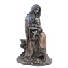 6.75 Inch Mother Mary Holding Baby Jesus Cold Cast Bronze