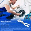 3W20018B Washing Machine Leg Adjustment Wrench, Open End Spanner Tool,
