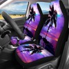 Wanyint Hawaiian Palm Tree Purple Car Seat Covers Set of