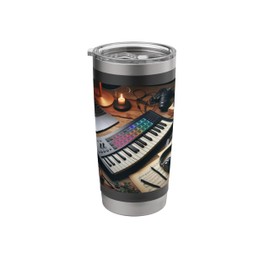 MIDI Keyboard Controller - Synthesizer Retro Stainless Steel Insulated Tumbler