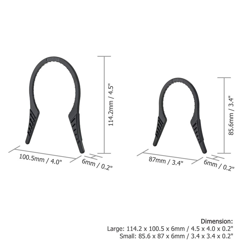 JJC FW-3772 Camera Lens Filter Wrench 37-52mm, 55-72mm Kit (2-pack)