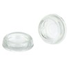 Set of 12 Clear Glass Furniture Coasters – 3 Inch