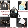 FiveloveTwo Fashion Backpack PU Leather Women Girls Backpack Purse Shoulder