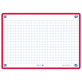 Oxford Flash 2.0 Index Cards A6, Flashcards, 105 x 148 mm, Squared, Red, 80 Sheets