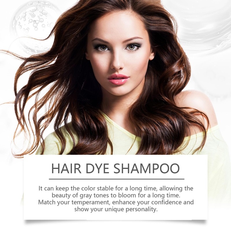 Hair Dye Shampoo, 200 Ml 3 In 1 Haarfärbeshampoo Hair