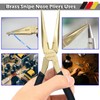 WEDO 2-Piece Brass Pliers Set - 8" Bent & 45-Degree
