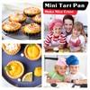 24 Pieces Mini Tart Pans with Removable Bottom 4 Inch
