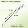 VQQLII Brake Cable kit Compatible 1994-2008 EZGO TXT Medalist Golf