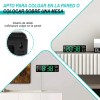 Reloj De Pared Digital Con Termómetro, Alarmas Y Calendario
