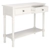 SAFAVIEH Home Collection Josie Distressed White 2-Drawer Console Table