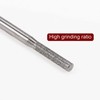 sourcing map 30pcs Diamond Grinding Burrs Carving Bits 2.5mm Cylindrical