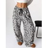 Leopard Pants Women Therian Fuzzy Pajama Pants Y2k Cheetah Pants