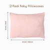 100% Cotton Toddler Pillowcases, 2 Pack Muslin Baby Pillow Cases,