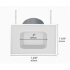 RAB R6S10830120WB 5/6" Square Baffle Trim, 120 Volt (3000K, 80