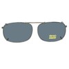Rectangle Non Polarized Clip-On Sunglasses for Men and Women –