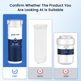 GLACIER FRESH XWF Replacement for GE XWF Refrigerator Water Filter Pack of 4 (Not XWFE)