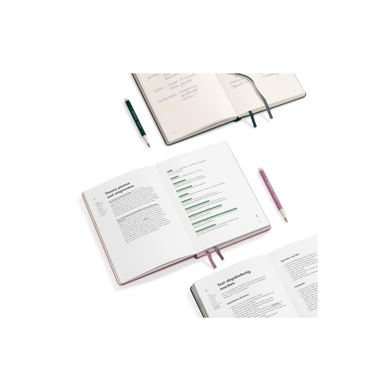 LEUCHTTURM1917 369205 Thesis Journal Medium (A5), Hardcover, Forest Green, German