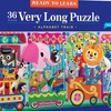 eeBoo: Alphabet Train 36 Piece Long Puzzle with Poster for