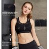 Yvette High Impact Women Sports Bra Front Closure Double Deck