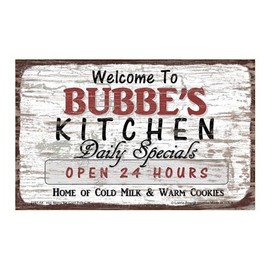 Hip Signs for Cool Folks Fridge Magnet 4x6 Inches Welcome to Bubbe's Kitchen Grandma Mother's Day Gift
