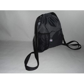 Sky Backpack, Cinch Backpack holds water bottle & cell phone Made in USA (Gray)