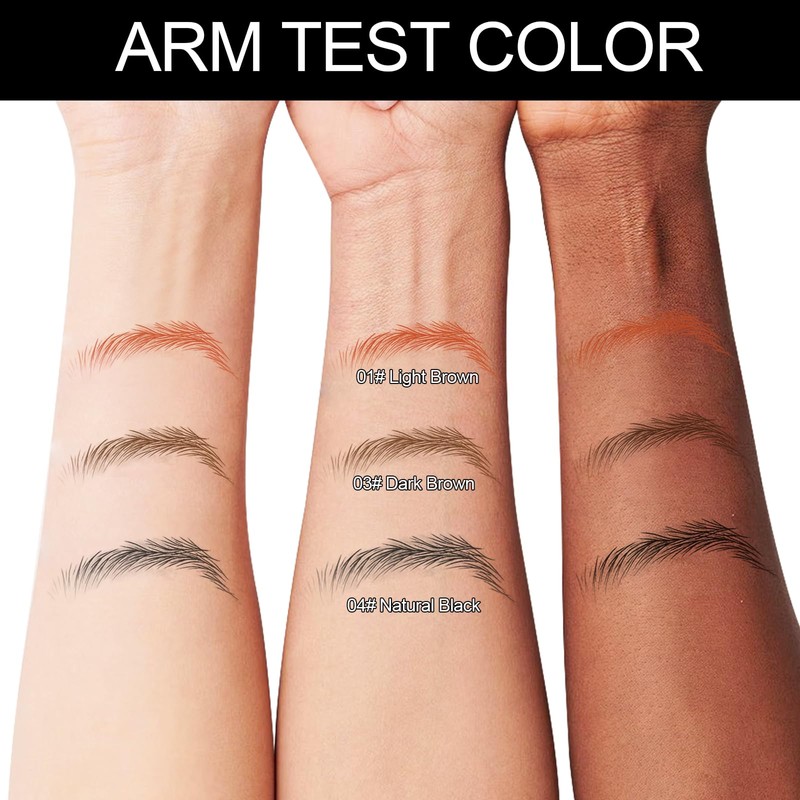 Apooliy Microblading Eyebrow Pen,Waterproof Eyebrow Pencil With Micro 4-Fork Tip,Long