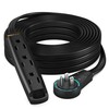 Maximm 360 Degree Rotating Flat Extension Cord 25 Ft Multi