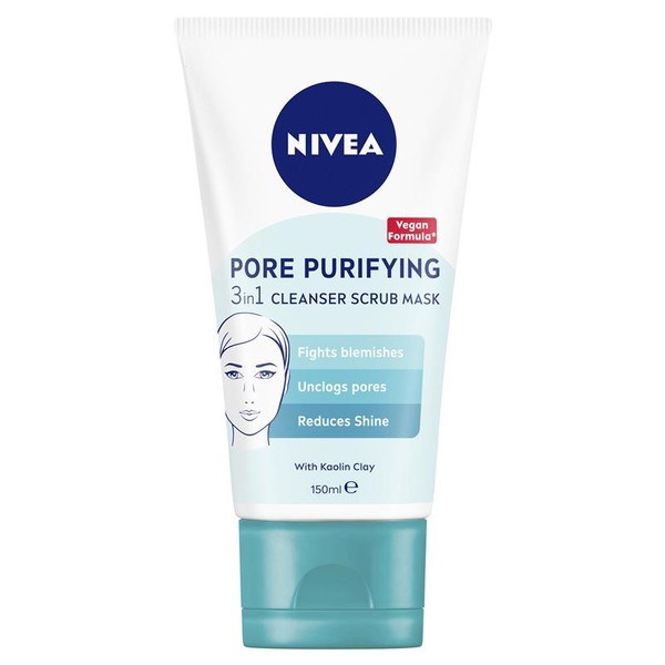 NIVEA Daily Essentials 3-in-1 Face Wash Cleanser 150ml