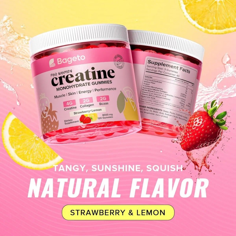Creatina Monohidratada Gummies With Collagen Gomitas Fitness