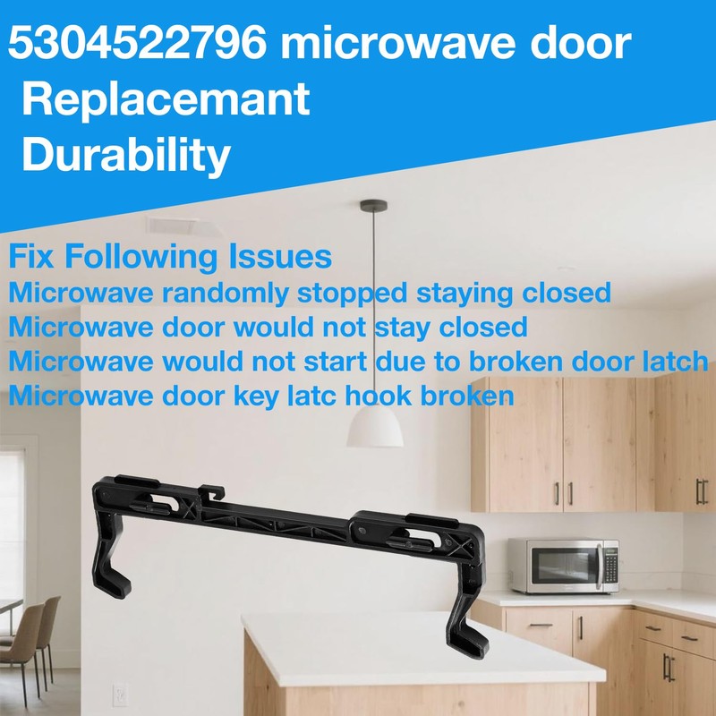 2 Pack 5304522796 Microwave Door Lock for Electrolux Frigidaire Ken-More