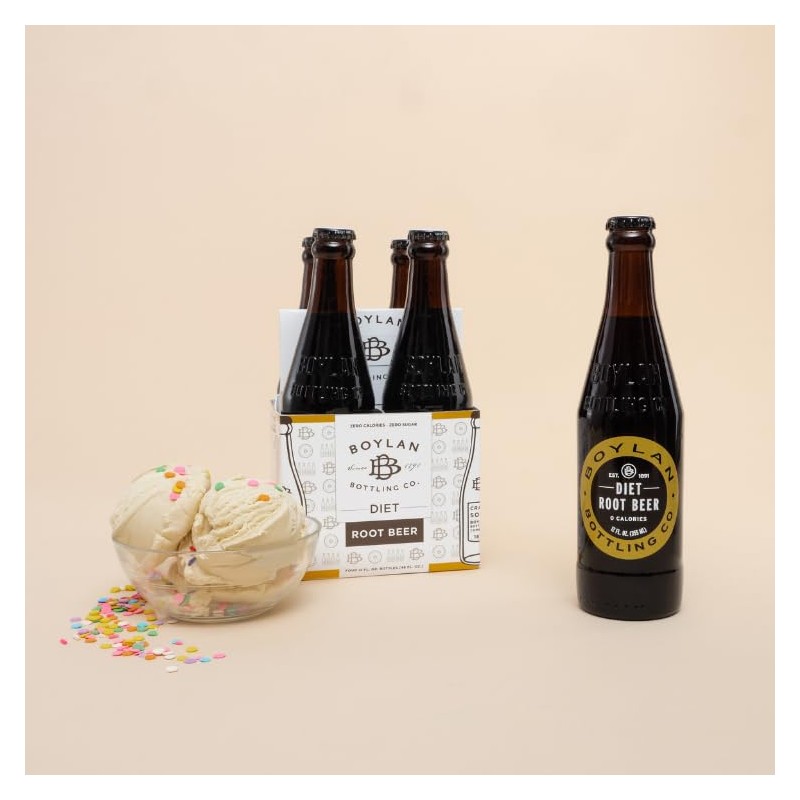 Boylan Bottling Craft Diet Root Beer 12oz Glass Bottle (12