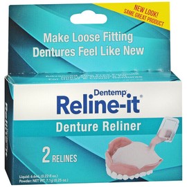 DENTEMP D.O.C. Reline-It Denture Reline Kit - 2 Repairs/box   3 boxes (6 total repairs)
