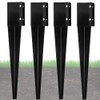 Furnishh 4x4 Fence Post Anchor Ground Stakes (Inner Diameter 3.5