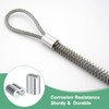 M METERXITY 200-Pack Aluminum Crimping Loop Sleeves, 2mm 5/64" Double